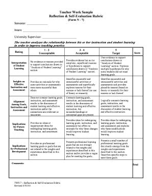 student evaluation  teacher sample pdffiller