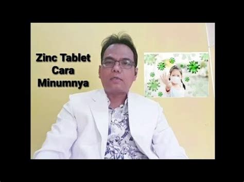 zinc tablet  minum youtube