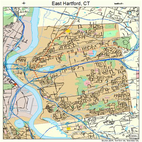 east hartford connecticut street map