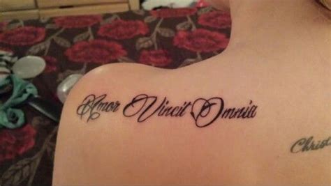 amor vincit omnia new tattoo