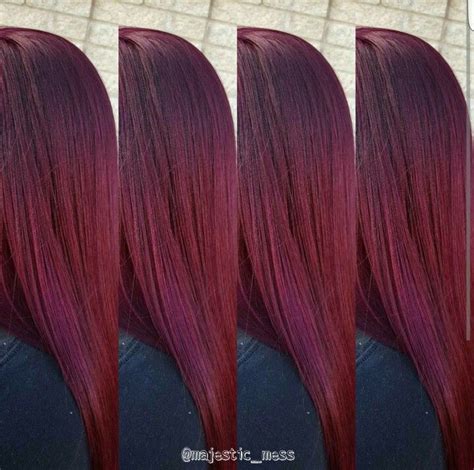 Burgundy Maroon Violet Hair Color Goldwell 6vv 3vv By