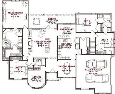 lovely  bedroom floor plans   house  home plans design