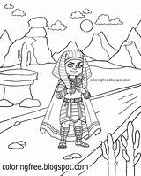 Coloring Drawing Pages Desert Sahara Color Egyptian Kids Printable Cartoon Plateau Cactus Getdrawings Tomb Getcolorings Print Easy Egypt sketch template