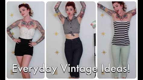 everyday vintage and pinup outfit ideas by cherry dollface youtube