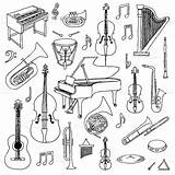 Instruments Drawing Musical Music Sketch Note Draw Classical Istockphoto sketch template