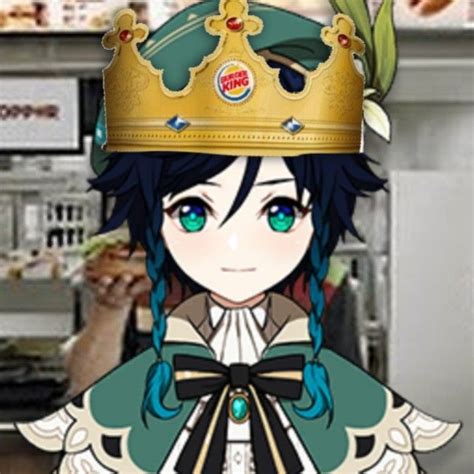venti burger king crown    kitty memes genshin impact