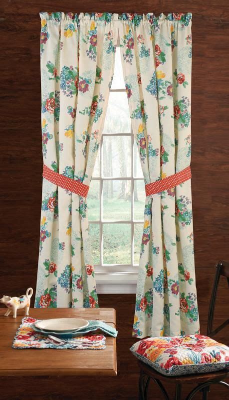 pioneer woman country garden window curtain panel