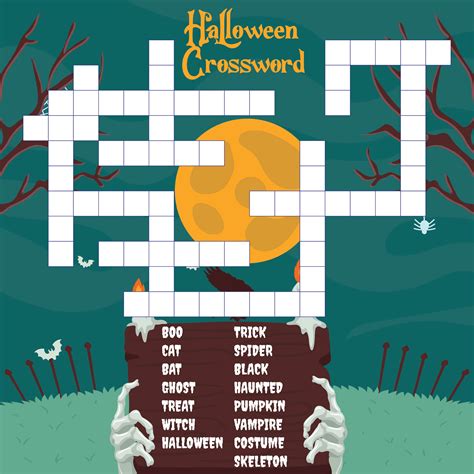 images  halloween puzzles printable easy halloween crossword