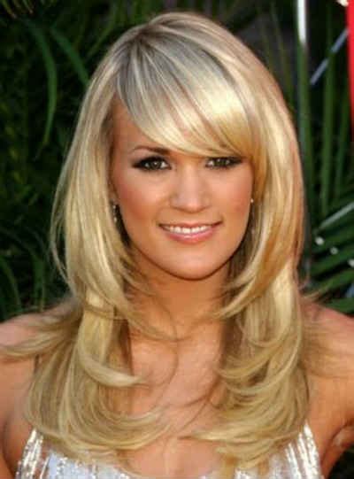 Long Layered Hairstyles With Side Swept Bangs Cool