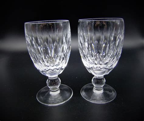 Vintage Waterford Crystal Wine Glasses Goblets Set Of 6 Free Etsy