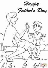 Father Supercoloring sketch template
