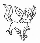 Leafeon Coloring Pokemon Pages Color Getdrawings Getcolorings sketch template