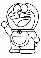 Doraemon Hitam Sketsa Lukisan sketch template