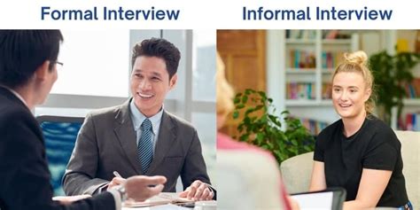 formal  informal interviews   succeed