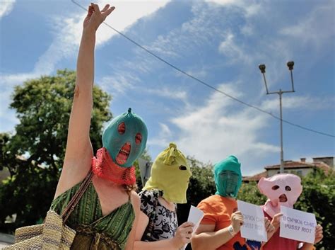 Masked Pussy Riot Supporters Stage Demonstrations Around The World