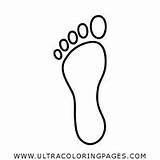 Huella Footprint Pegada Foot Ultracoloringpages sketch template