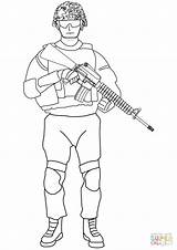 Coloring Pages Army Soldier Getdrawings sketch template