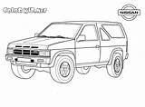 Nissan Jeep Coloring Colorkid Pages sketch template
