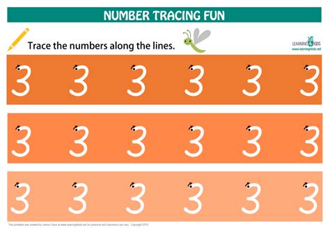 number tracing mats learning  kids