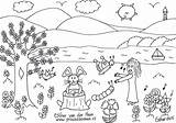 Kleurplaat Lente Kinderen Droomvallei Zingen Angelique Laat Droomvalleiuitgeverij Achter sketch template