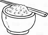Bowl Chopsticks Krispies Clipartcraft sketch template