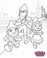 Juliet Gnomeo Gnomes Sherlock Sheets Coloringfolder sketch template