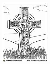 Celtic Coloring Cross Pages St Adult Mandalas Crosses Printable Choose Board Easter sketch template