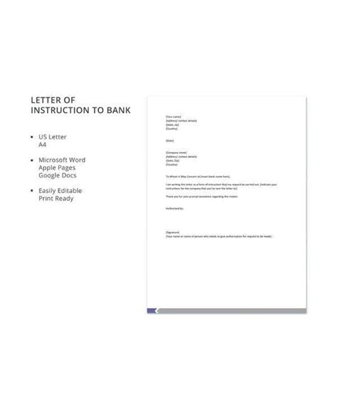 letter  instruction  bank gotilo