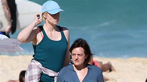 Elisabeth Moss And Gwendoline Christie Hit The Bondi Sand For Top Of