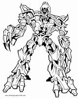 Coloring Pages Transformers Color Cartoon Printable Character Sheets Kids Found sketch template