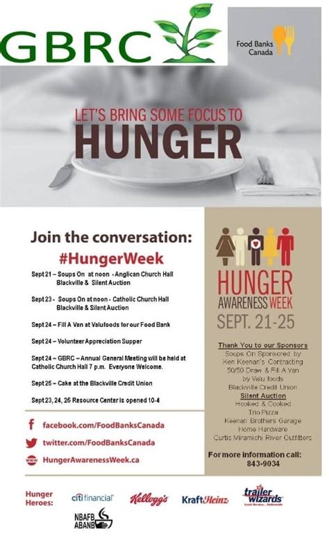 hunger awareness week events in blackville area giver on the river