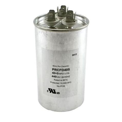 packard  volts dual rated motor run capacitors  mfd   discontinued prcfd