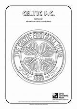 Coloring Celtic Fc Pages Logo Soccer Cool Clubs Logos Colouring Porto sketch template