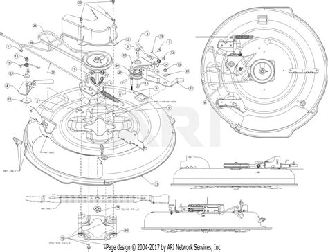 troy bilt tbr ccjd  parts diagram  deck