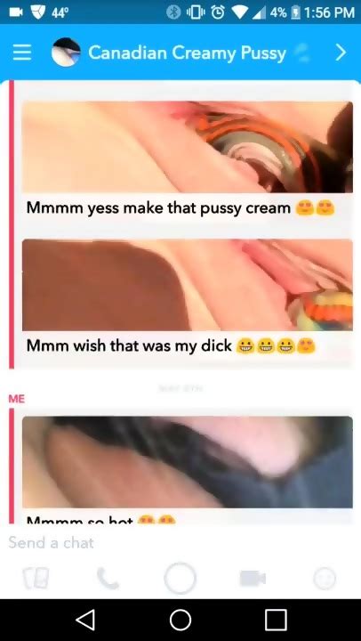 Snapchat Canadian Horny Woman Masturbating Damp Pussy For Got Penis