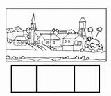 Elkonin Boxes Town Worksheets Phonics sketch template