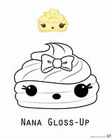 Num Coloring Noms Nana Gloss Pages Kids Print Cute Printable Bettercoloring sketch template