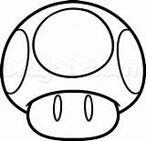 Mario Mushroom Coloring Drawing Super Pages Bros Para Draw Drawings Brothers Colouring Line Desenho Printable Colorir Tattoo Tattoos Cartoon Step sketch template