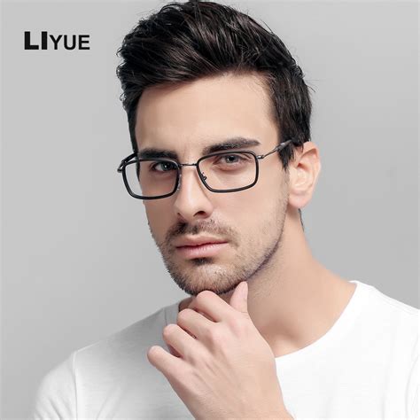 liyue fashion men optical glasses style vintage eyeglasses clear