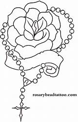 Rosary Tattoo Tattoos Cross Drawing Hands Praying Designs Beads Name Rose Banner Drawings Bead Names Getdrawings Flower Included Including Also sketch template
