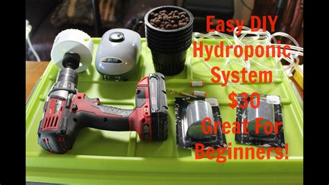 easy  homemade deep water culture dwc hydroponics