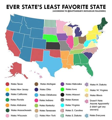 favorite  state   state mapped vivid maps facts  america