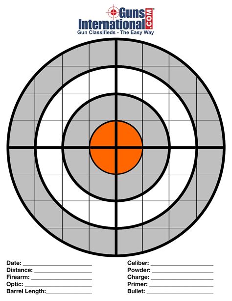 printable targets  shooting