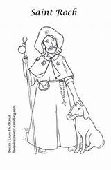 Coloring Catholic Saint Saints Pages Lady Dessin Crafts sketch template