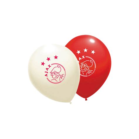 ajax ballonnen  stuks met ajax logo official ajax fanshop