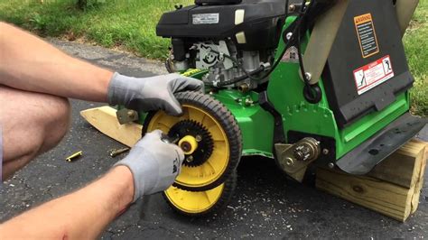 john deere jx lawn mower tire rotation youtube