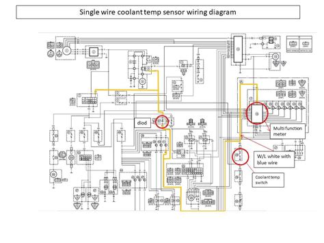 motors fan switch wiring harness plug sensor set atv utv  hisun hs      atv