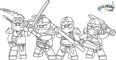 lego ninjago coloring pages team colors