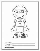 Coloring Hero Zero Superhero Template sketch template