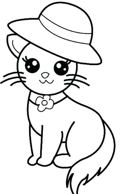 easy cute cat drawing  getdrawings